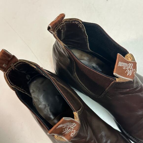 NEW HEELS R. M. Williams VTG Craftsman Chelsea Boot Chestnut Leather UK 8 / US 9 - Picture 9 of 14